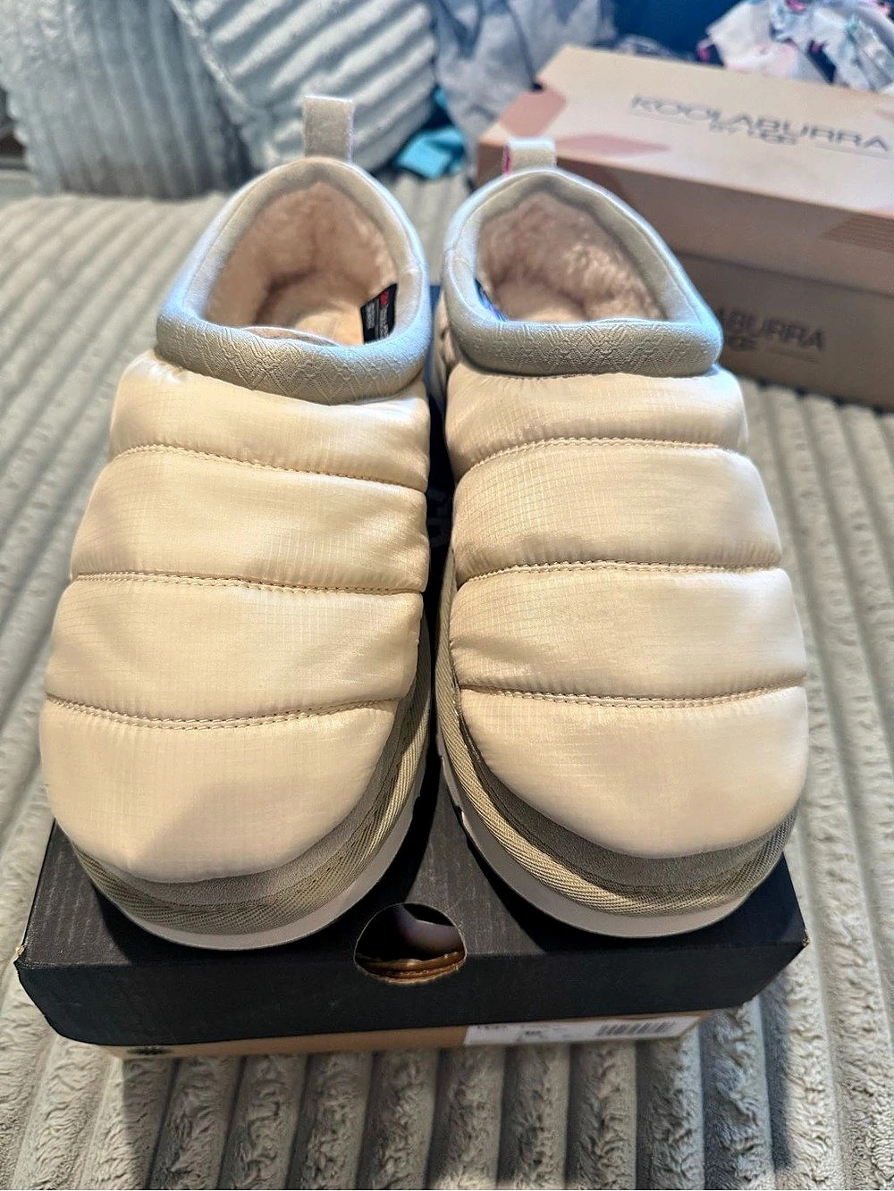 UGG M Tasmanita Quilted Winter Boots in Cream US 10 NWT